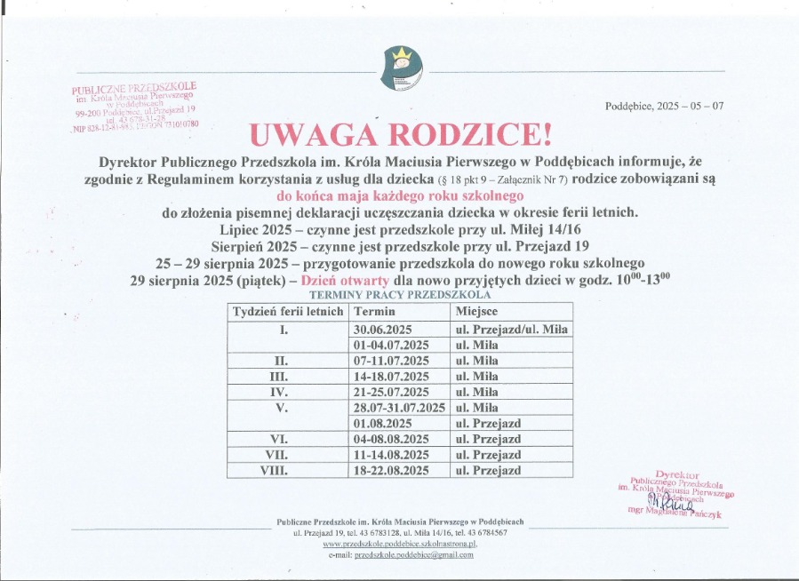 WAKACJE_2025-INFORMACJA