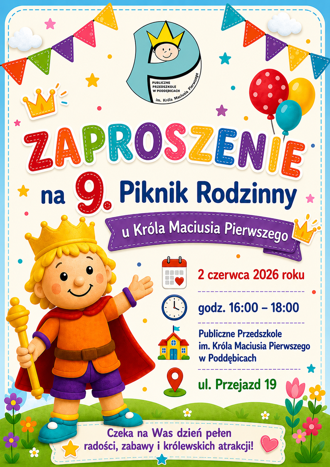 Zdjęcie do Zaproszenie na 9 Piknik Rodzinny u Kr&oacute;la Maciusia Pierwszego 