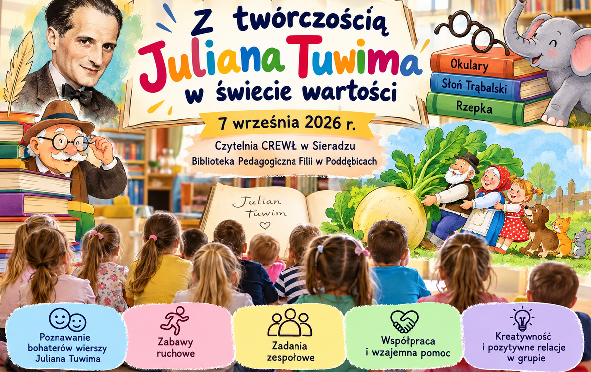 Zdjęcie do &bdquo;Kształtowanie umiejętności społecznych poprzez tw&oacute;rcze zabawy z wierszami Juliana Tuwima&rdquo;